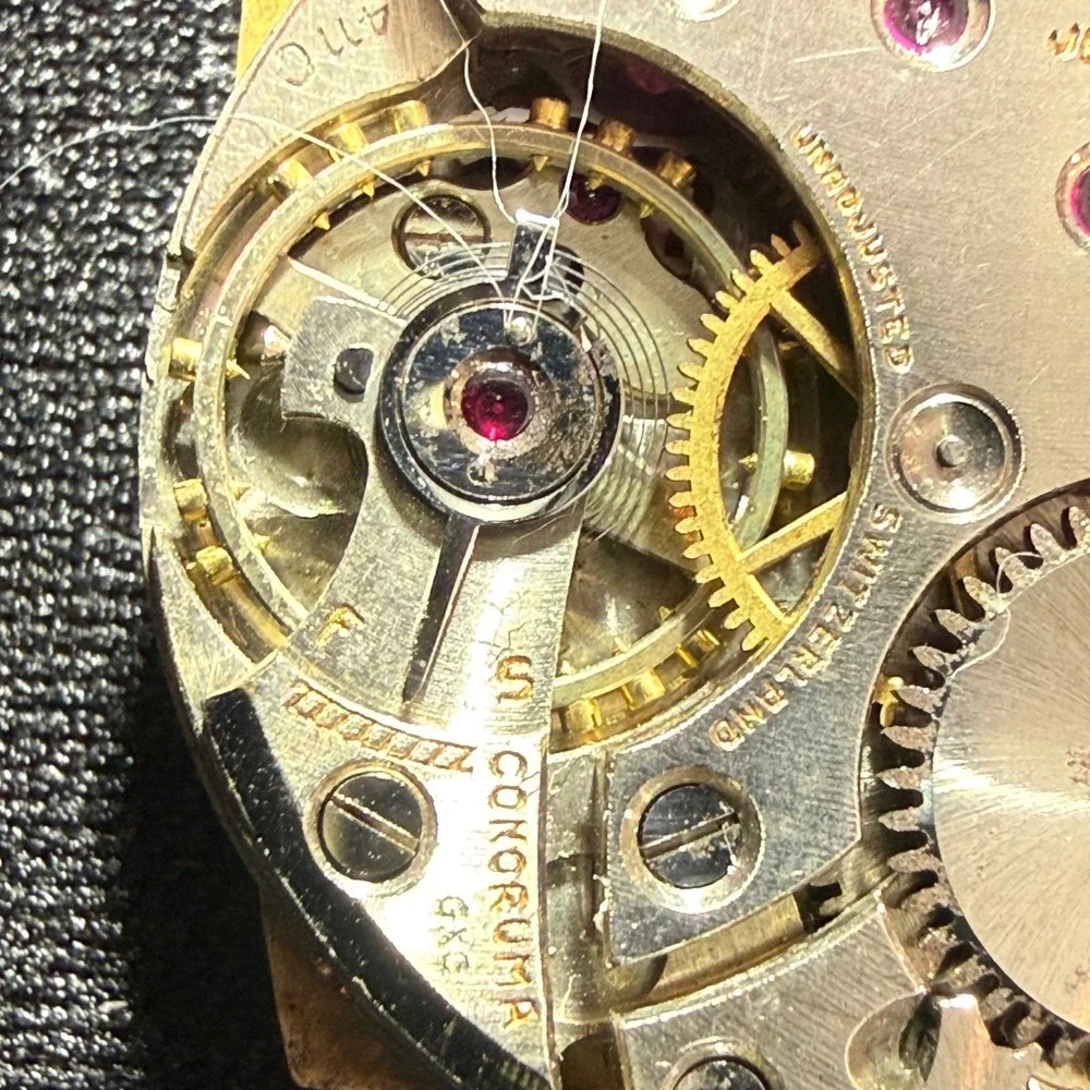 Gruen Vintage Art Deco Square Watch 15J Cal 411C Guildite Parts No Crystal